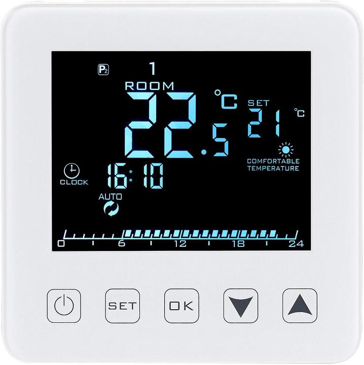 Revolt Programmierbares Wandthermostat für Fussbodenheizungen