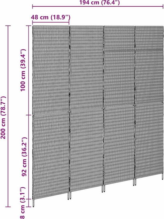 Image du produit vidaXL Raumteiler