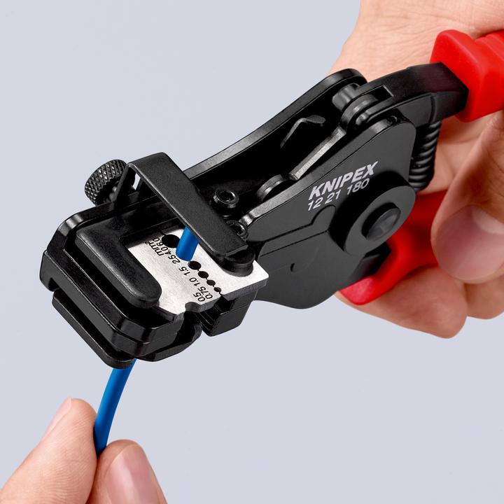 Productafbeelding Knipex Striptang met gevormde bladen 12 21 180 (180 mm)