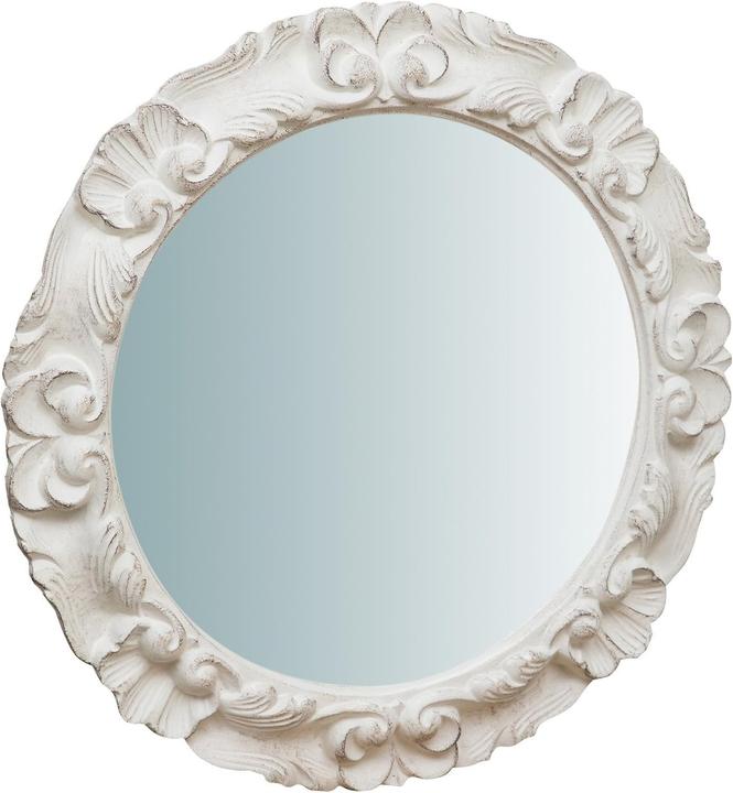Specchio da Parete Antico Bianco Biscottini (54 x 54 cm)