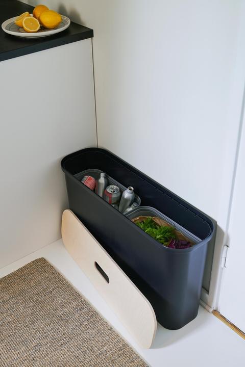 Actual product image Orthex Collect Slim 46 L sorting set, black (23.50 cm, 46 l, 2x)