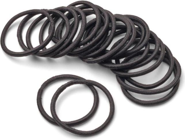 Produktbild Trisa Haargummis dick 45mm schwarz 20 Stk. (Haargummi)