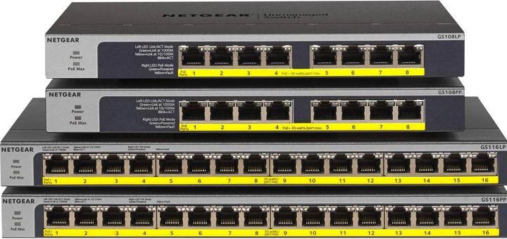 Produktbild Netgear GS108LP: 8 Port Switch (8 Ports)
