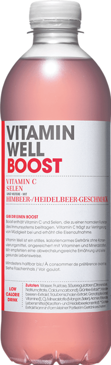 Actual product image Vitamin Well Boost (Raspberry blueberry, 12 x)