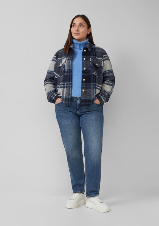 Produktbild s.Oliver Strickpullover Kuscheliger Strickpullover mit breitem Rollkragen (44)