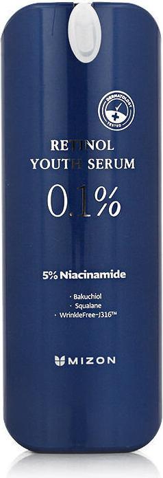 Produktbild Mizon Retinol Youth 0,1% Retinol Serum mit Faltenpflege, Bakuchiol, Peptiden und Niacinamid 0,99 (28 ml)
