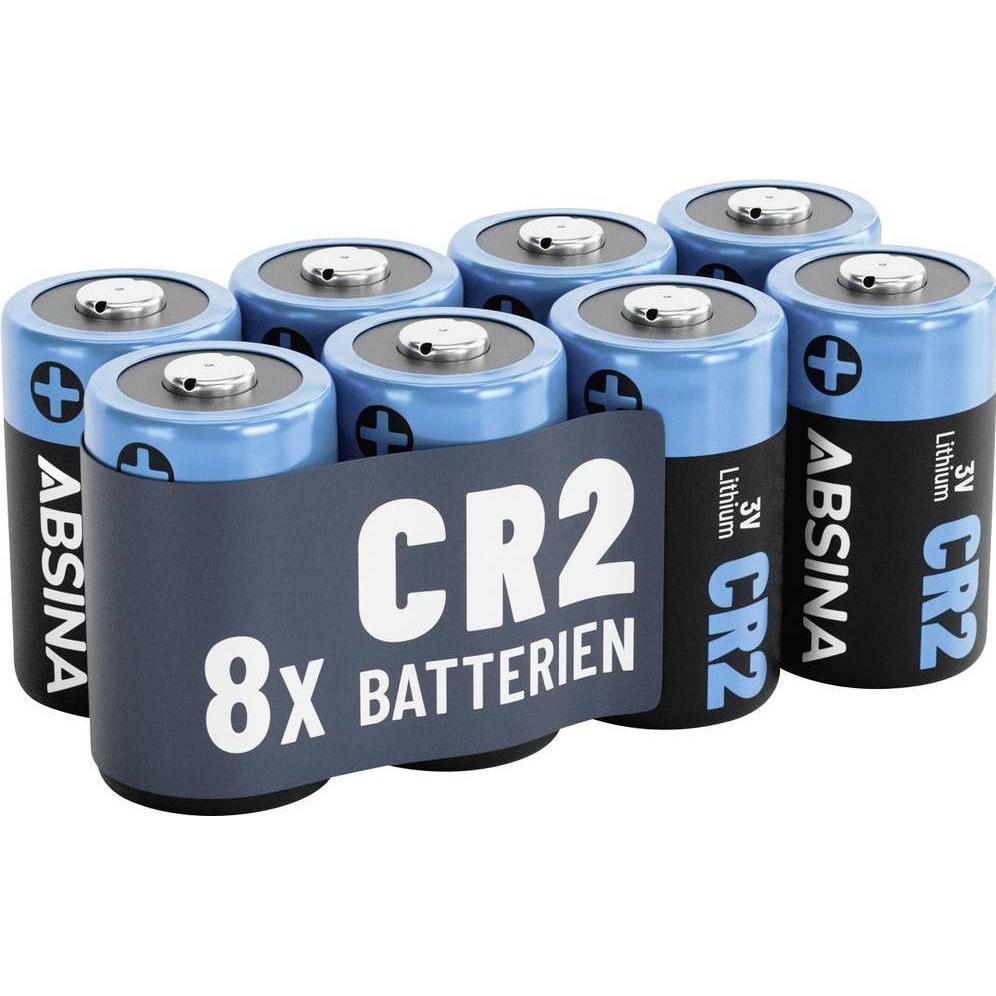 Absina CR2 8 pezzi (8 pz., CR2, 800 mAh), Batterie + pile