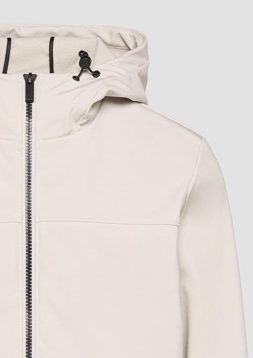 Produktbild S.Oliver Outdoor-Jacke Softshelljacke mit Kapuze und Rippbündchen (XXL)