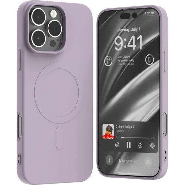 Thumbnail - Goospery Semi Silicone MagSafe Series (Apple iPhone 16 Pro Max), Smartphone Hülle, Violett