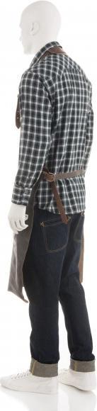 Image du produit Feuermeister Tablier de barbecue en cuir antique, anthracite, taille 2 (L)