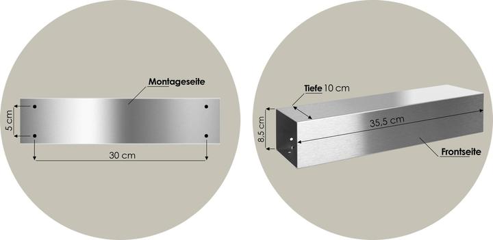 Immagine prodotto Mocavi Scomparto per giornali ZF 1 in acciaio inox, made in Germany