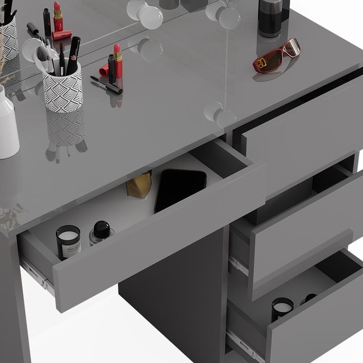 Produktbild Vicco Sherry mit Hocker und Beleuchtung (90 x 75 x 40 cm)