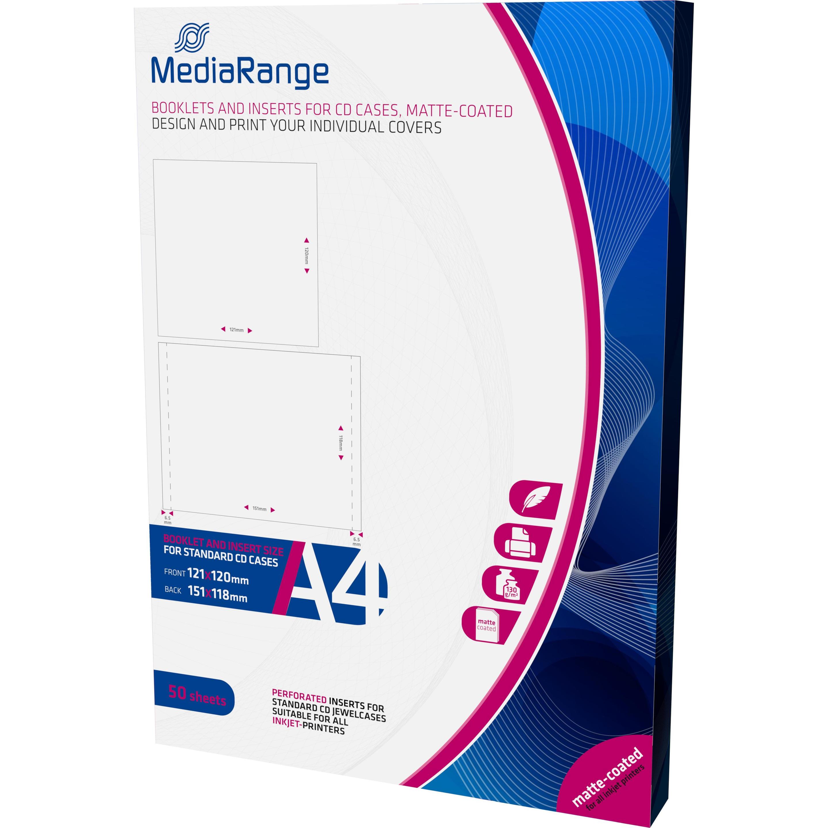 MediaRange Inkjet Paper, Matte, Drucker, Weiss