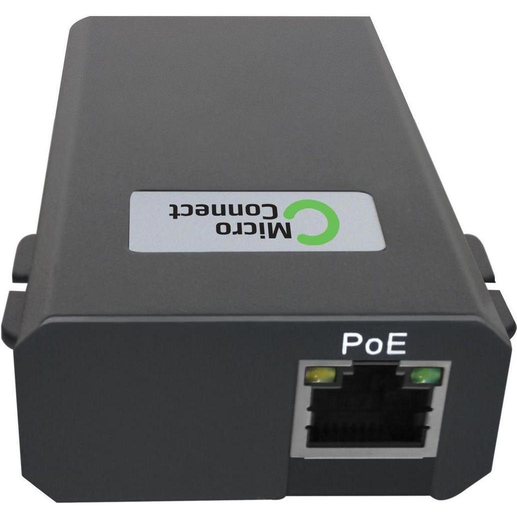 Thumbnail - MicroConnect Indoor PoE networking (RJ45 (2x)), Netzwerkadapter, Schwarz