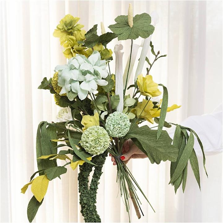 Image du produit Creativ Company Bastelset Krepppapier Blumenstrauss, Mehrfarbig (1x)