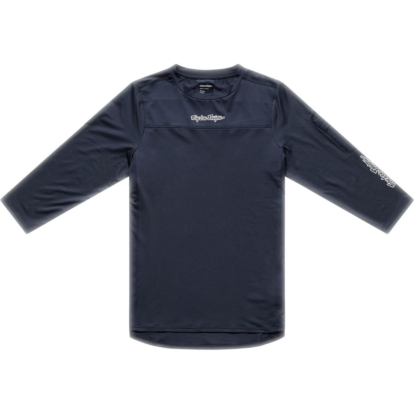 Troy Lee Designs, Uomini, Maglia ciclismo, Ruckus Ride 3/4 Tee, Mono, carbon, S (S), Nero, Grigio, S