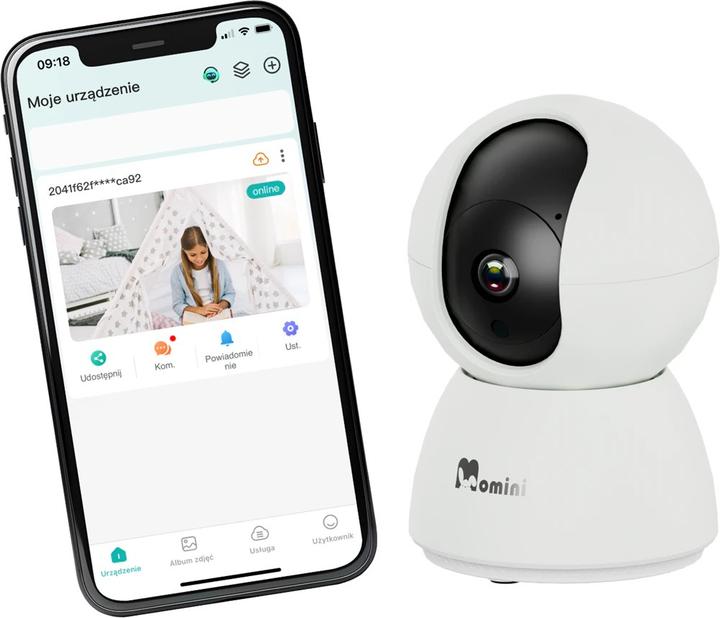Momini KiddLook Caméra de surveillance pour bébé (Vidéo et audio)