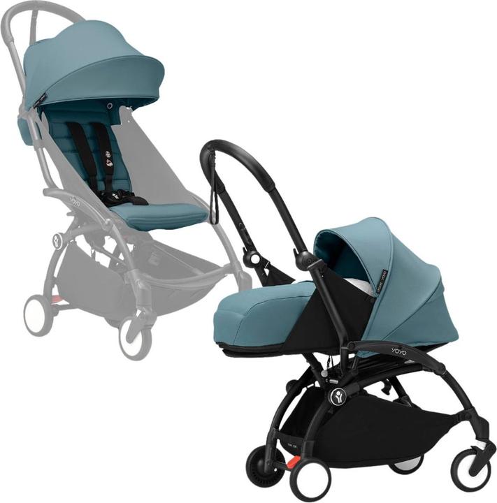 Stokke YOYO³ 0+ black with 6+ textile set (0 Months - 3 years)