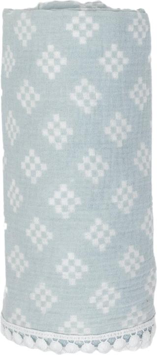 Lodger Tissu de gaze Tribe Muslin Ice Flow 120 x 120 cm (120 cm, 120 cm)