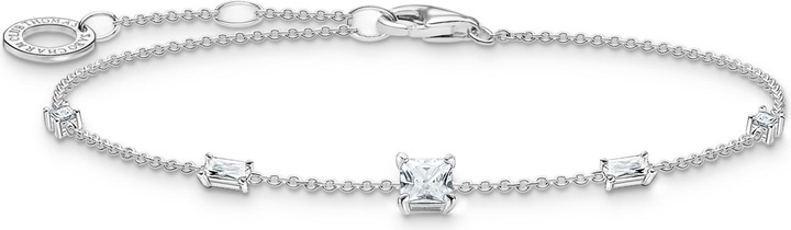 Produktbild Thomas Sabo Armband mit Weissen Steinen Silber (19 cm, 925 Sterlingsilber)