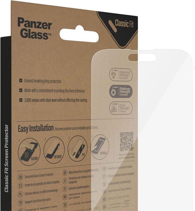 Actual product image PanzerGlass Classic Fit Privacy (1 pcs., Apple iPhone 14 Pro Max)