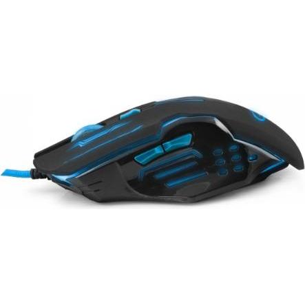 Thumbnail - Esperanza EGM403B Maus rechts USB Typ-A Optisch 2400 DPI (Kabelgebunden), Maus, Schwarz, Blau