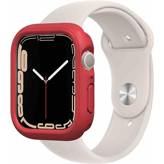 RhinoShield CrashGuard Schutz Bumper, Smartwatch Zubehör, Rot