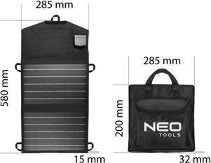 Produktbild Neo Tools Solar charger, 15W solar battery, solar charger (15 W, 0.55 kg)