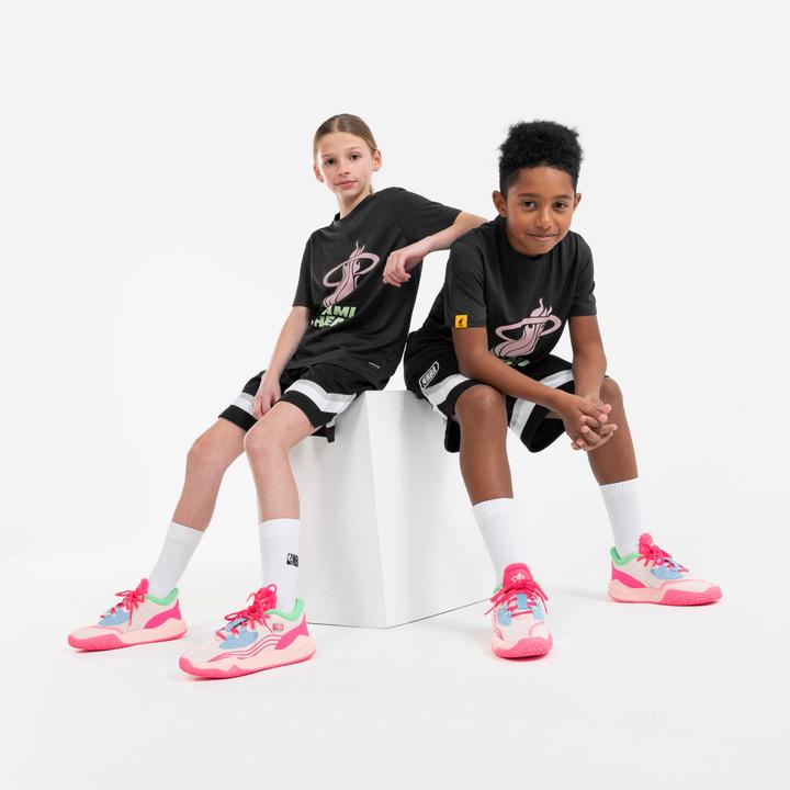 Actual product image Tarmak Kids Basketball Shoes Low NBA Miami Heat - Fast 900 Low-1 pink (39)