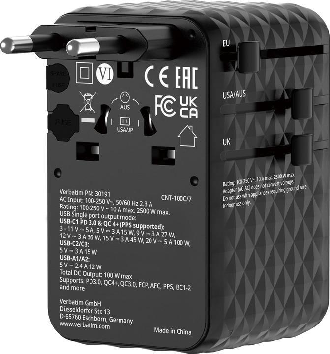 Produktbild Verbatim Charge n Travel 100W (100 W)