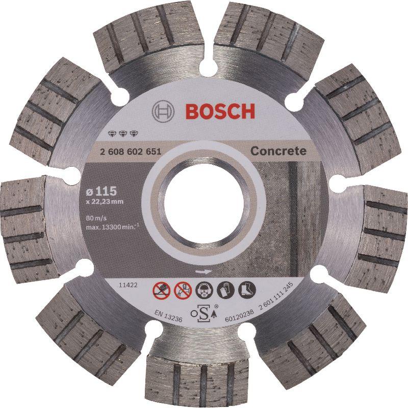 Bosch Professional Zubehör, Sägeblatt, PRO Concrete Diamanttrennscheibe, 115 x 22,23 mm