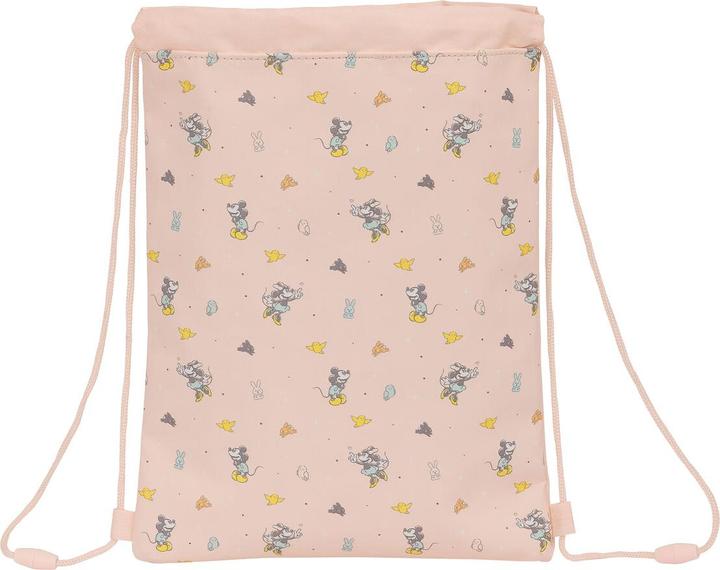 Produktbild Minnie Mouse Rucksacktasche mit Bändern Baby Rosa 26 x 34 x 1 cm
