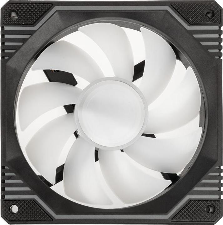 Actual product image Kolink Umbra X 120mm ARGB High Performance PWM Fan Triple Pack - Black (120 mm, 3 x)