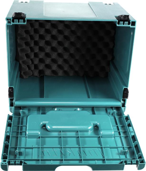 Produktbild Makita MAKPAC 4 Systemkoffer - mit Universaleinlage für 18 V Akku Geräte Schrauber Sägen Schl (1 Teil)