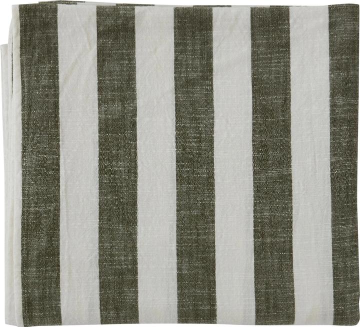 OYOY Living Striped Tablecloth 260x140 - Olive (L300304) (260 x 140 cm)