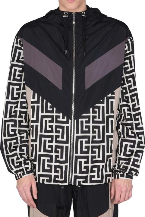 Actual product image Balmain Nylon Monogram Jacket (48)
