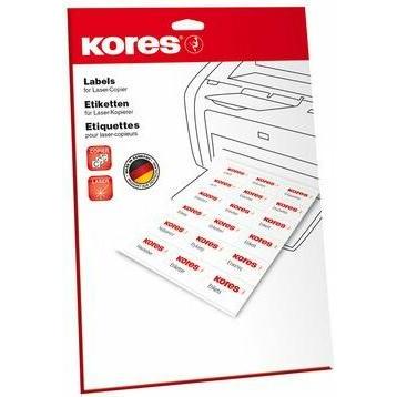 Kores, Etichette, Etichette in foil, 105 x 74 mm, trasparenti resistenti ai raggi UV, alle intemperie, all'abrasione
