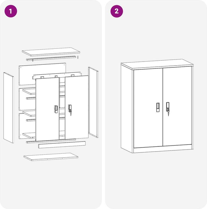 Image du produit vidaXL Büro-Beistellschrank (40 x 80 x 105 cm)