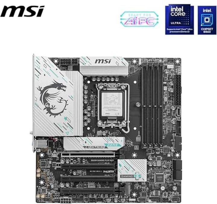 Productafbeelding MSI B860M GAMING PLUS WIFI (LGA 1851, Intel B860, mATX)