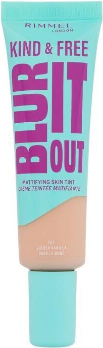 Actual product image Rimmel London Kind & Free Blur It Out Mattifying Skin Tint (163 Golden Vanilla)