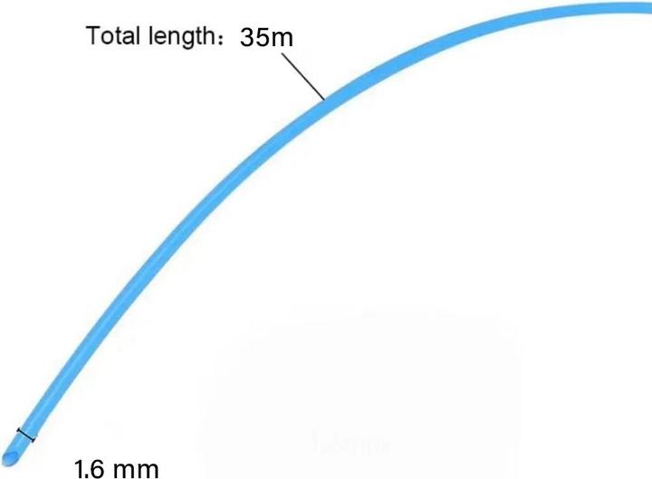 Produktbild Norka Trimmerschnur Ø1,6mm - 35m - Blau (Rasentrimmer, Trimmerfaden + Fadenspule)