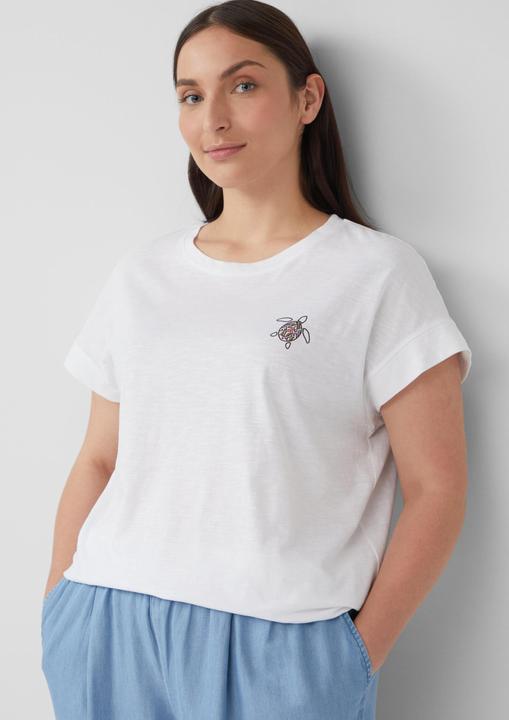 Produktbild S.Oliver T-Shirt T-Shirt im Relaxed Fit mit kleinem Artwork (44)