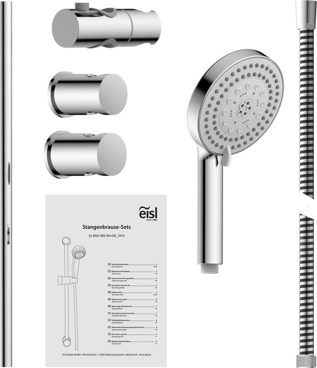 Produktbild Eisl STORM Stangenbrauseset (7 Strahlarten)