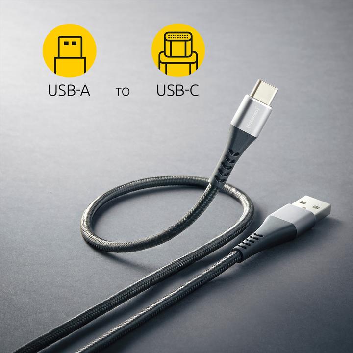 Actual product image Intenso USB A — USB C (1.50 m, USB 2.0, 60 W)