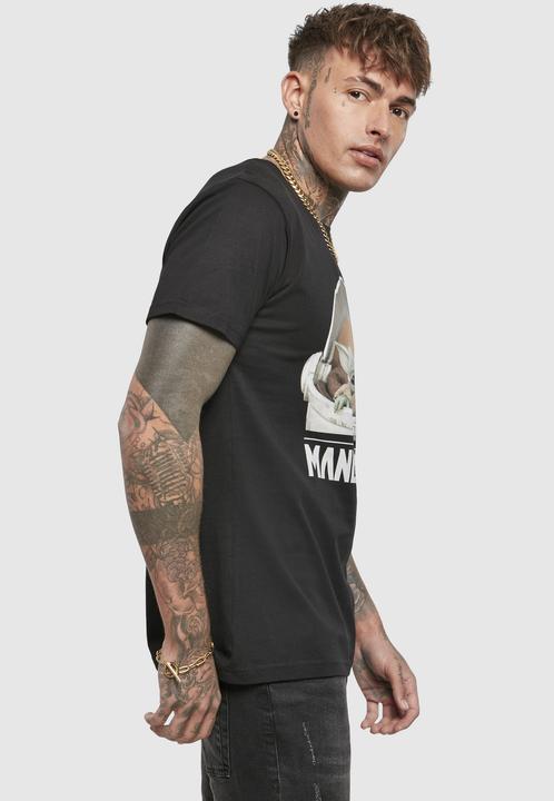 Immagine prodotto Mister Tee Maglietta Baby Yoda con logo mandaloriano (L)