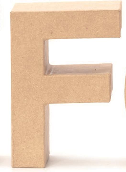Actual product image Glorex Cardboard letter F 17,5X5,5cm