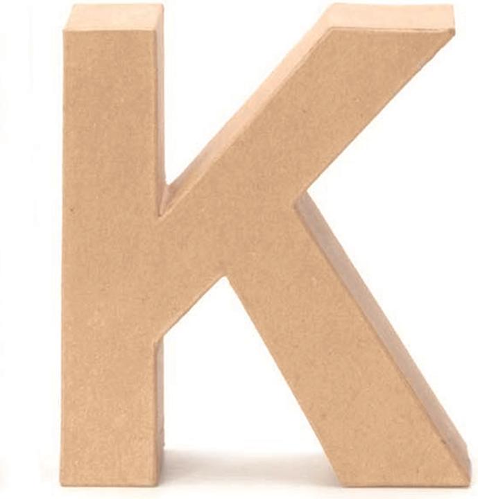 Actual product image Glorex Cardboard letter K 17,5X5,5cm