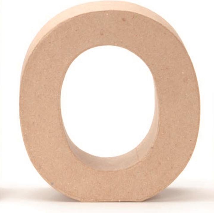 Actual product image Glorex Cardboard letter O 17,5X5,5cm