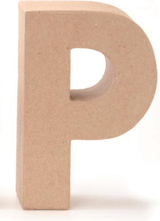 Actual product image Glorex Cardboard letter P 17,5X5,5cm