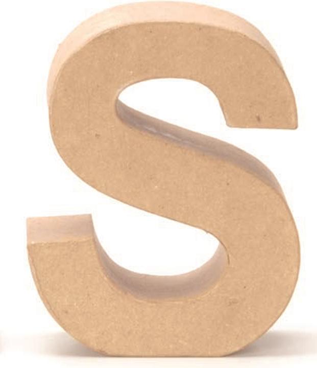Actual product image Glorex Cardboard letter S 17,5X5,5cm